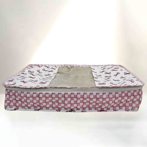 Classy Bow Print Grand Saree Organizer