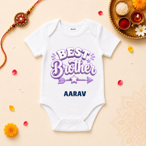 Best Brother Personalized Rakshabandhan Baby T-Shirt