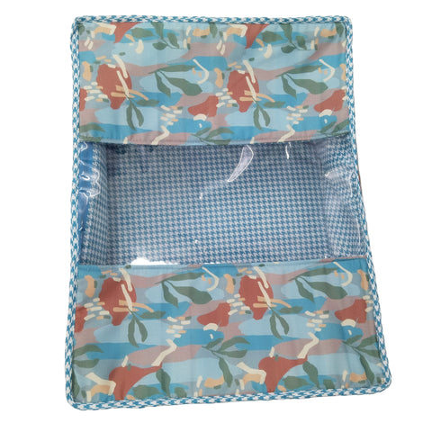 COBALT CAMO JUNGLE PRINT GRAND SAREE ORGANIZER