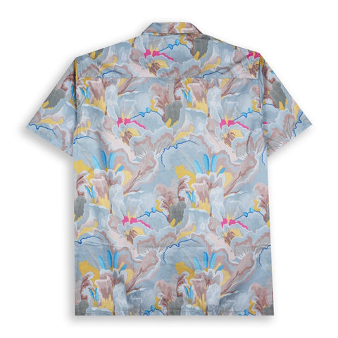 BLUE FLORAL PRINTED SHIRT