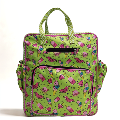 TROPICAL BLISS PRINT JUMBO BACKPACK