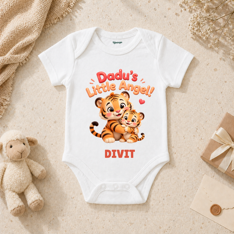 Adorable Dadu’s Little Angel Tiger Cub Hug Love Baby