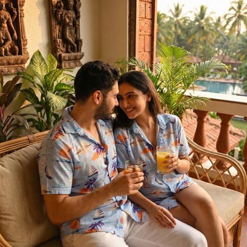 BEACH VIBES PRINTED SHIRT