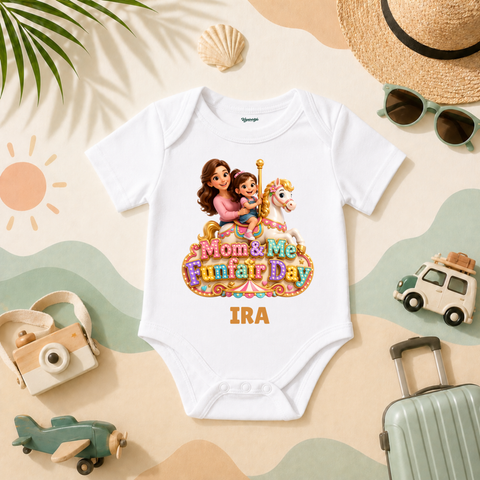 Mom And Me Funfair Day Baby Girl For Cute Carnival Memories