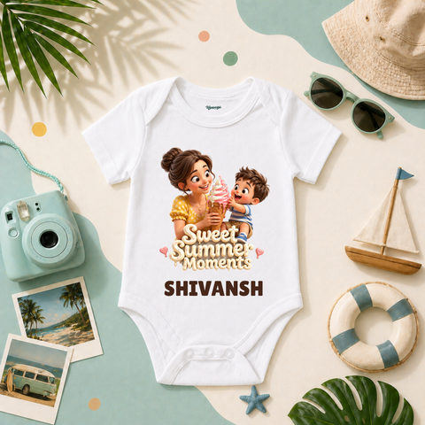 Sweet Summer Moments Baby Outfit For Cute Little Ones Enjoying Ice Cream Days