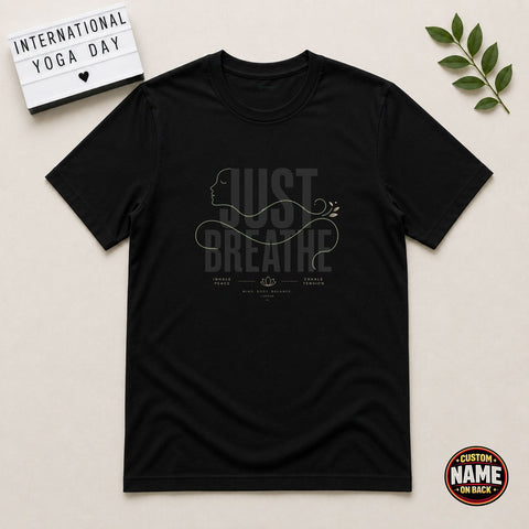 Just Breathe yoga Tshirt