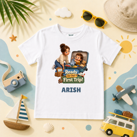 Ready For Our First Trip Cute Baby Travel Adventure Full Of Joy And Smiles
