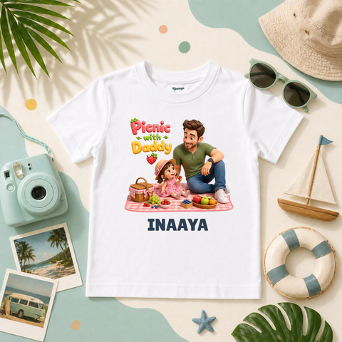 Picnic With Daddy Cute Baby Girl For Sweet Family Outdoor Moments