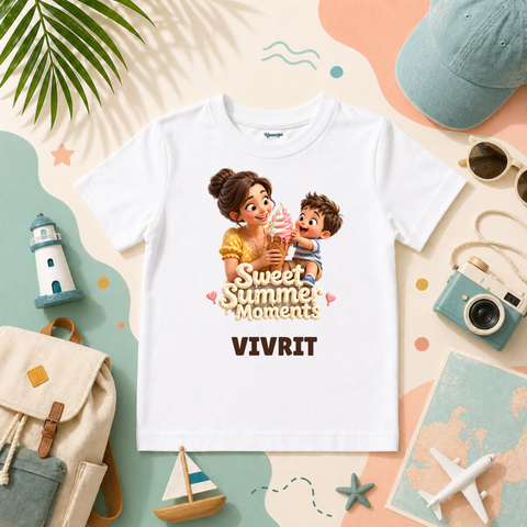 Sweet Summer Moments Baby Outfit For Cute Little Ones Enjoying Ice Cream Days