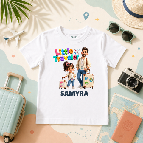 Little Traveler Baby Girl For Cute Kids Who Love Exploring The World