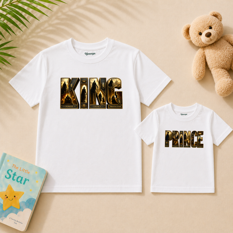 Father’s Day Royal Dad & Kid Matching T-Shirts