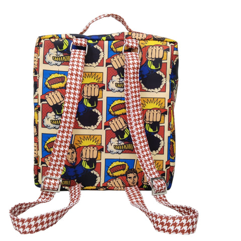 SUPER COMIC HERO PRINT KIDS BACKPACK