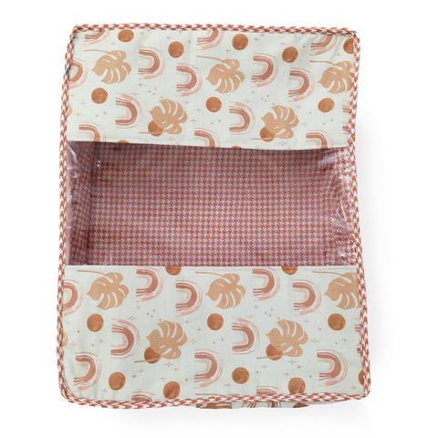 TERRACOTTA RAINBOWS PRINT PRINT GRAND SAREE ORGANIZER