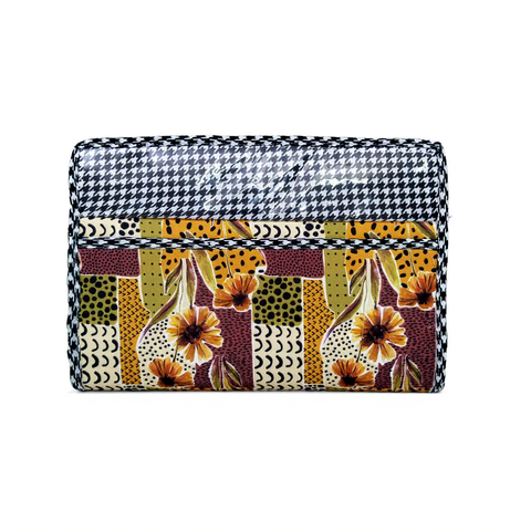 MIDNIGHT PEACH PETALS PRINT MAXSTOR TOILETRY BAG