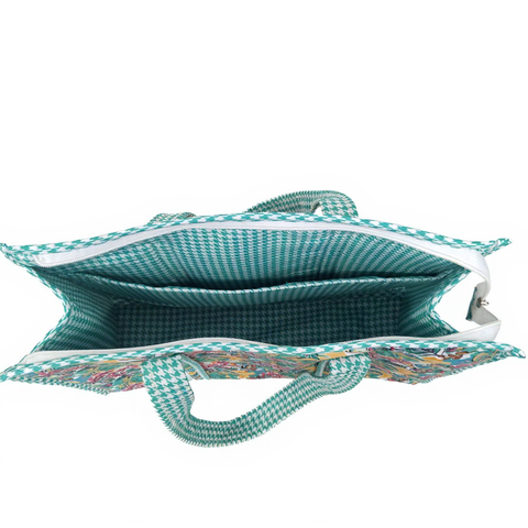 SUNSET JUNGLE PUNCH PRINT SMALL TOTE BAG