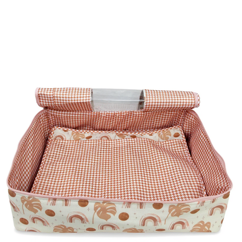 TERRACOTTA RAINBOWS PRINT PRINT GRAND SAREE ORGANIZER