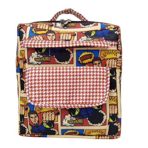 SUPER COMIC HERO PRINT KIDS BACKPACK