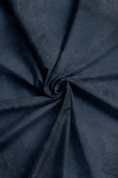 NAVY BLUE SHINY FABRIC