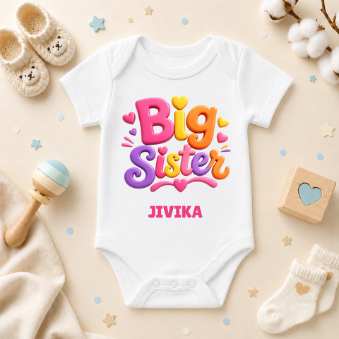 Big Sister Personalized Kids T-Shirt