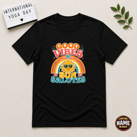 Good vibes yoga Tshirt