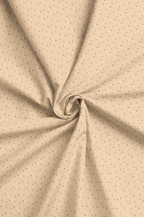 PLAIN BRONZE WITH LEAFS FABRIC