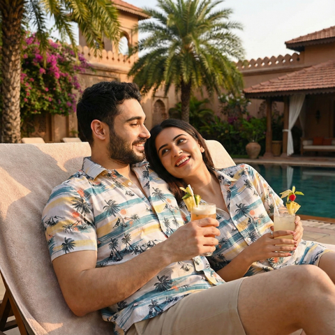 BEACH VIBES PRINTED SHIRT