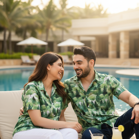 WATERCOLOUR FOREST PRINTED SHIRT