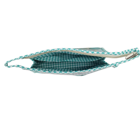 EMERALD GOLD MARBLE PRINT TRAVEL MAKEUP POUCH SET