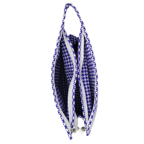 MOONLIT LAVENDER PRINT TRIOZIP TOILETRY BAG