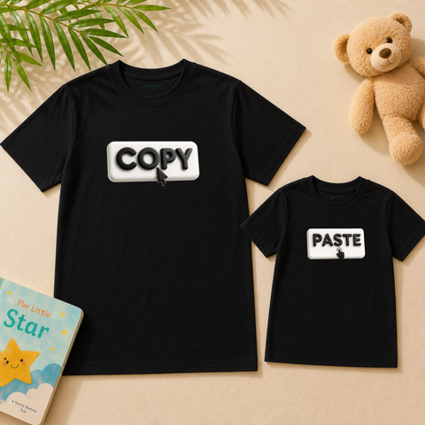 Copy & Paste Dad & Baby Matching T-Shirts