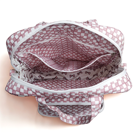 CLASSY BOW  PRINT JUMBO BACKPACK