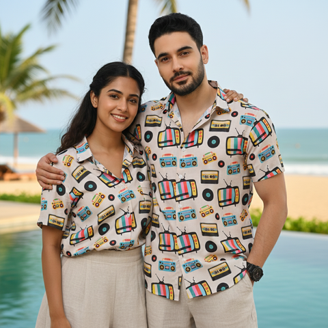TV RADIO PRINTED SHIRT