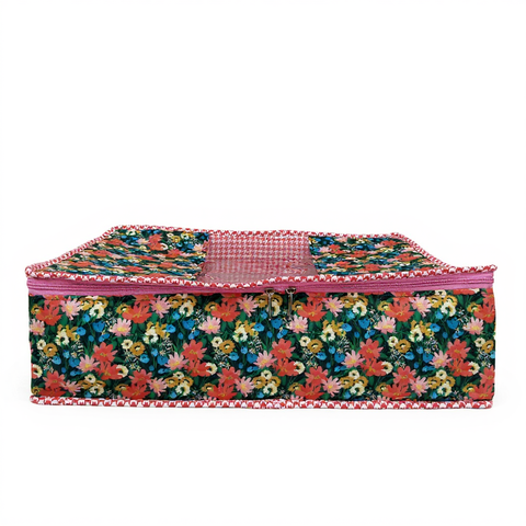 MIDNIGHT MARIGOLD PRINT GRAND SAREE ORGANIZER