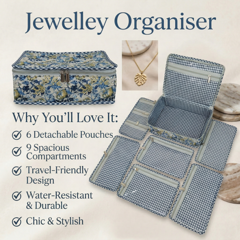 MOSSY MEADOW BLOOM PRINT JEWELRY ORGANIZER