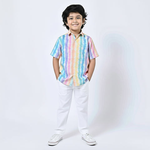 HOLI SHIRT COLOURFUL STRIPES