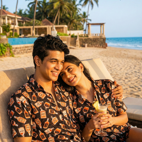 Whiskey Bottle Couple shirt