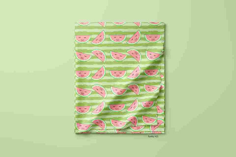 Watermelon In Green Stripes