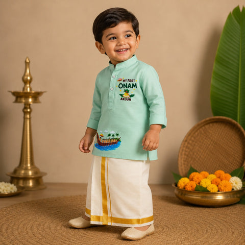 Personalized First Onam Kurta