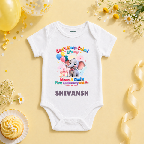 Funny Elephant Anniversary Custom Name T Shirt