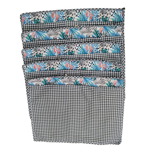 TROPICAL TEAL JAM PRINT GRAND SAREE ORGANIZER