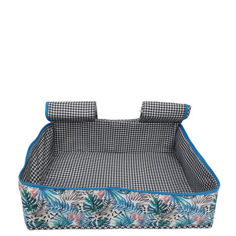 TROPICAL TEAL JAM PRINT GRAND SAREE ORGANIZER