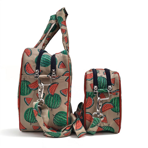 SUMMER MELON PRINT TRAVEL BAG