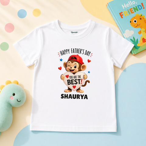 DADDY YOU’RE THE BEST BABY MONKEY SHIRT