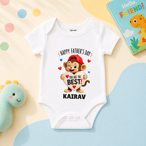 DADDY YOU’RE THE BEST BABY MONKEY SHIRT