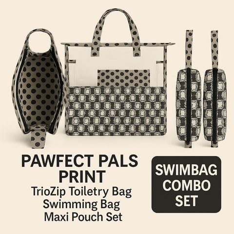 PAWFECT PALS PRINT SWIMMING BAG COMBO