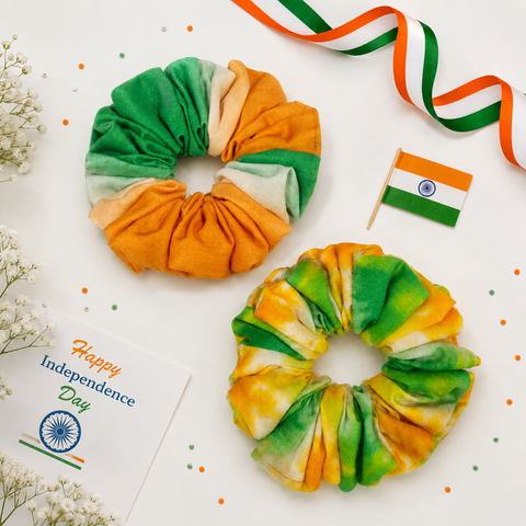 Independence Day Cotton Scrunchies