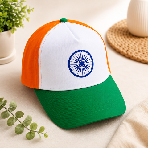 Ashoka Chakra Tricolour Cap