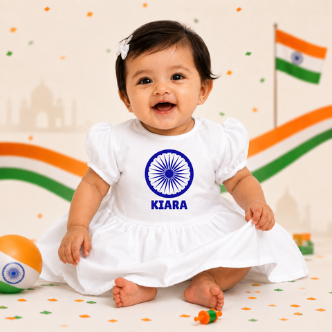 Ashoka Chakra Personalized Frock