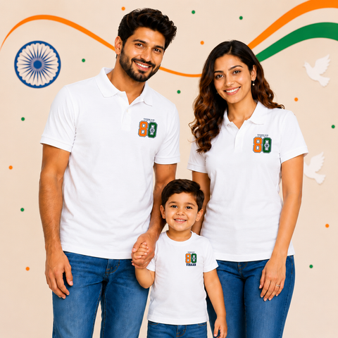Freedom Club India's 80th Personalized Family Polo Set