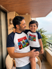 Father’s Day Super Dad & Son Matching Raglan Tees